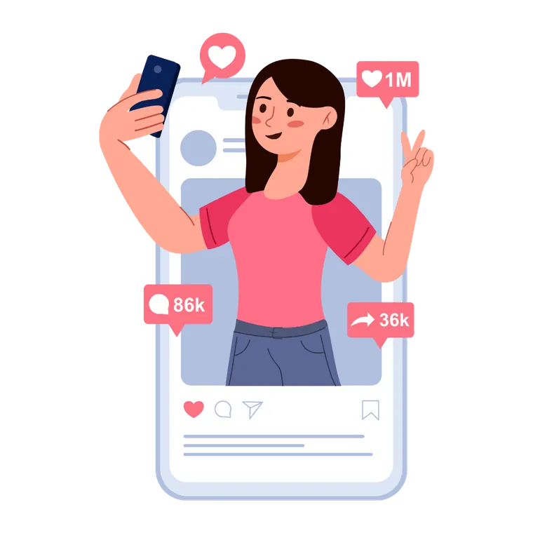 Real estate digital marketing system illustration